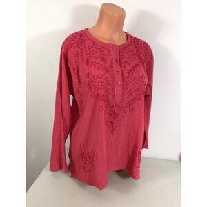 Mexicali Blues Shirt Embroidered Womens Small